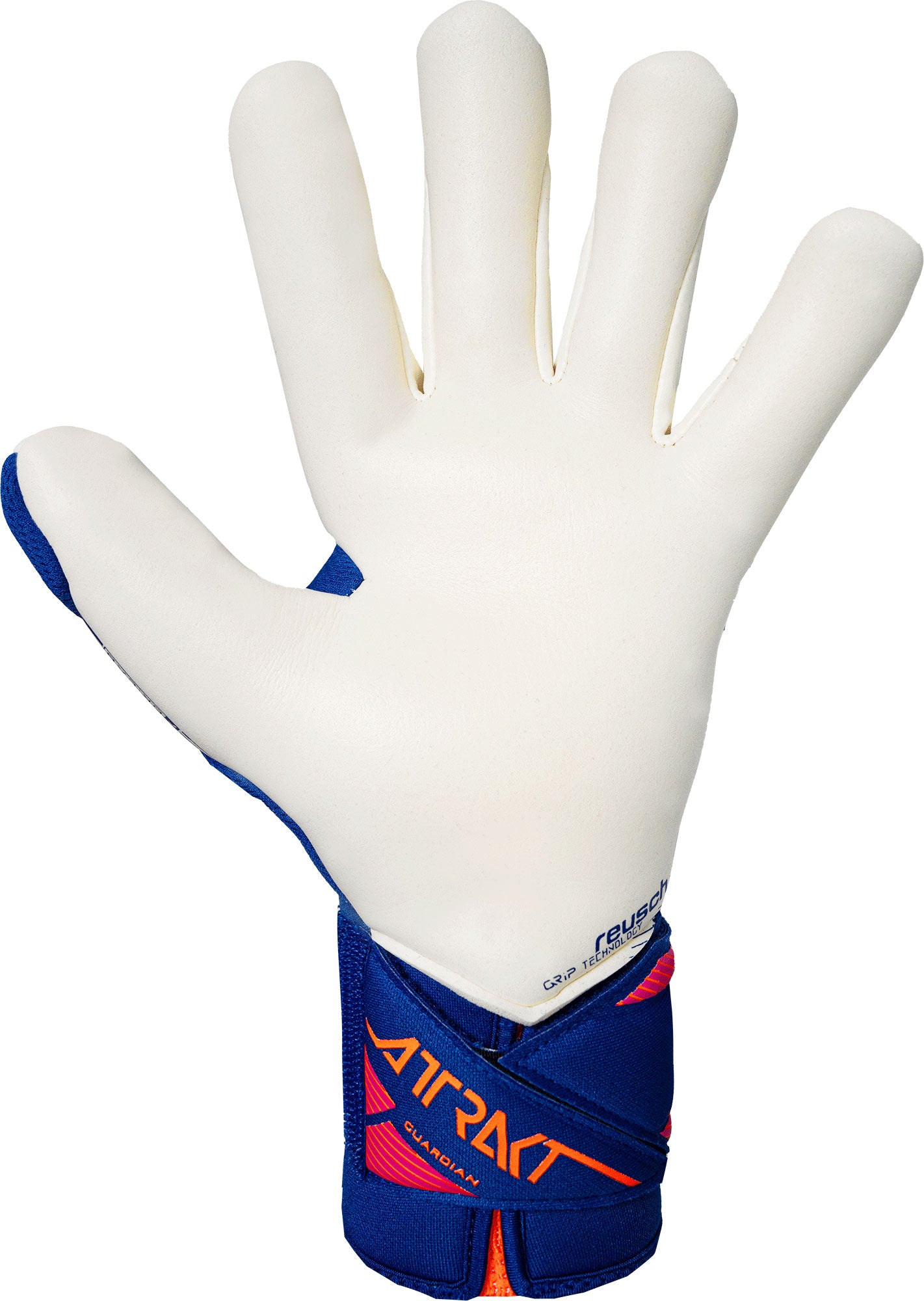 Reusch Attrakt Gold X Guardian - sharp blue / white / shocking orange