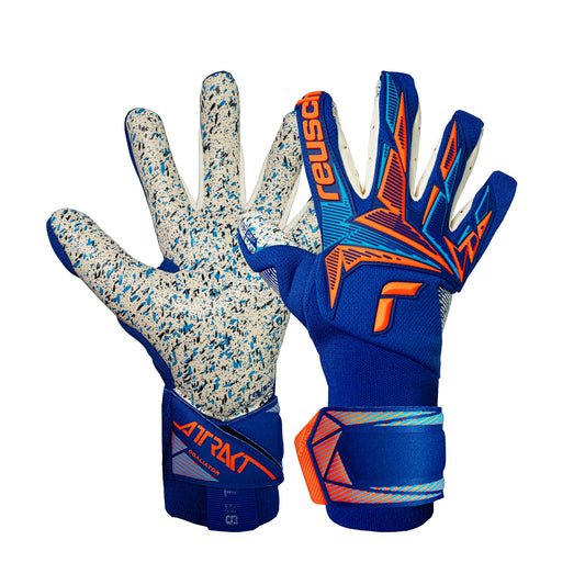 Reusch Attrakt Freegel Fusion Goaliator - sharp blue / shocking orange