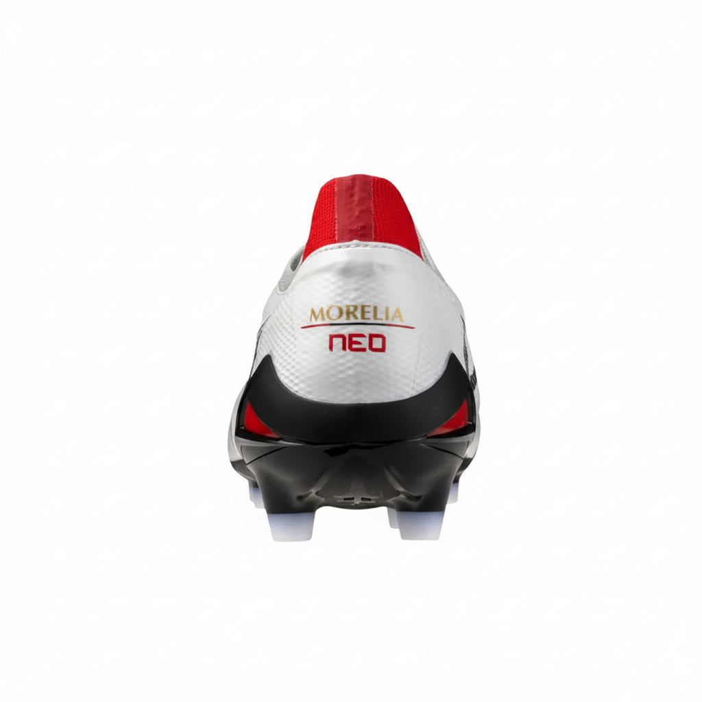 Mizuno Morelia Neo V Beta Elite FG - White/Black/Chinese Red