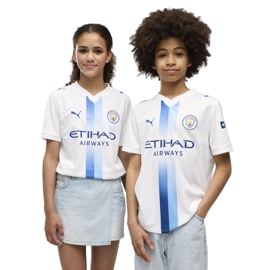 Puma Manchester City FC 26-27 Jr Third Jersey - White/Blue