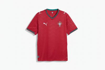 Puma Portugal 2026 Home Jersey — Club Red and Green Lagoon
