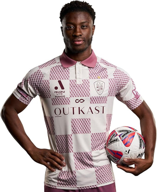 Brisbane Roar FC 24-25 Away Jersey - Stone & Mauve