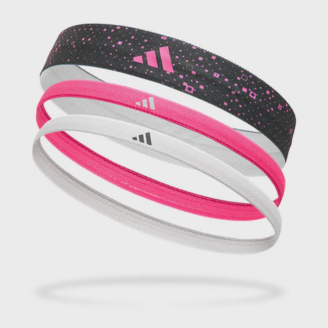 adidas Graphic Sports Hair Band (3 Pack) - LUCID PINK/WHITE/BLACK