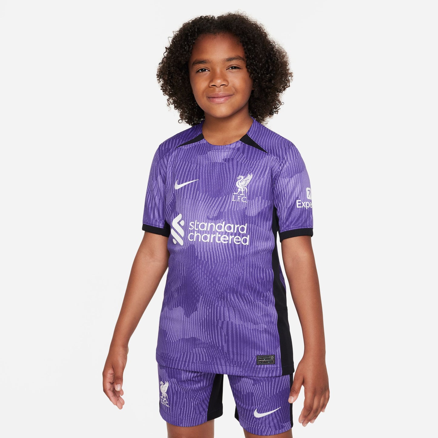 Nike Liverpool FC 23-24 3rd Jr Jersey - Space Purple/White