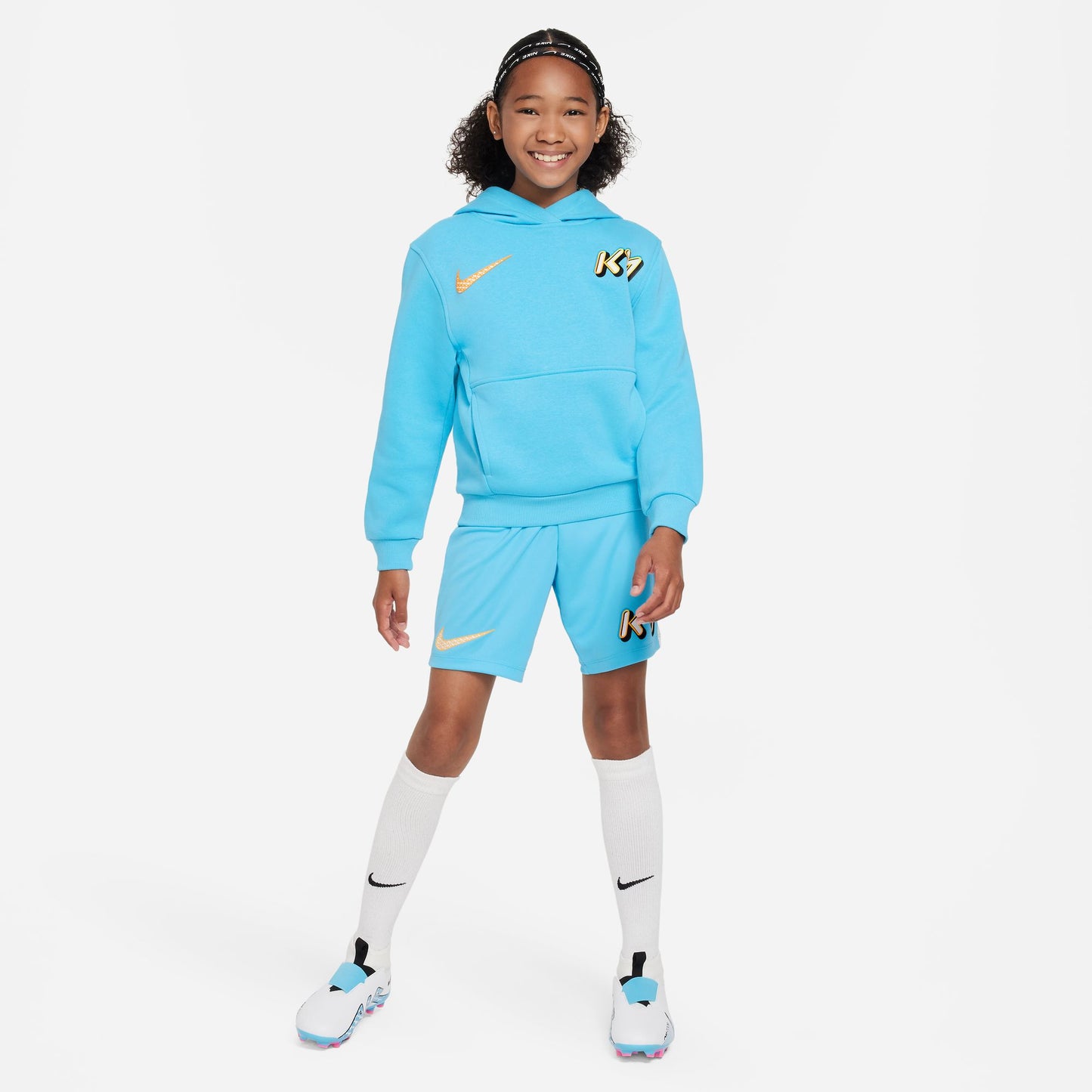 Nike Kylian Mbappé Dri-FIT Shorts - Baltic Blue/White