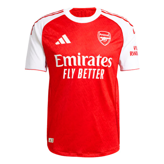 adidas Arsenal FC 25-26 Authentic Home Jersey - Better Scarlet / White