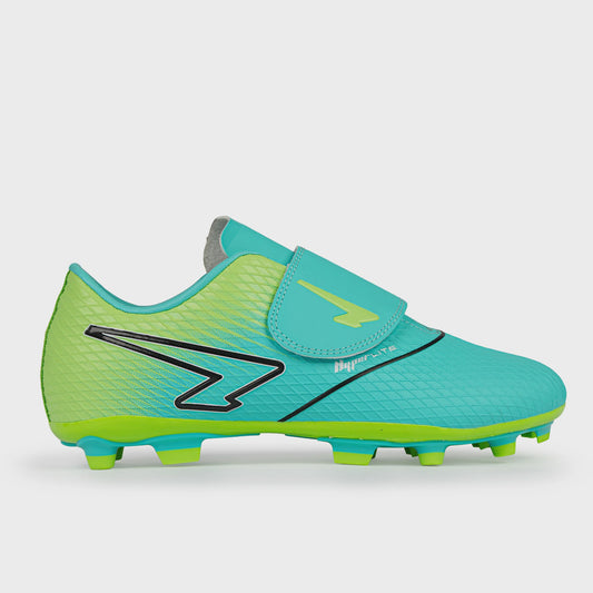 Sfida Equaliser Junior Football Boots - Aqua/Lime V Strap