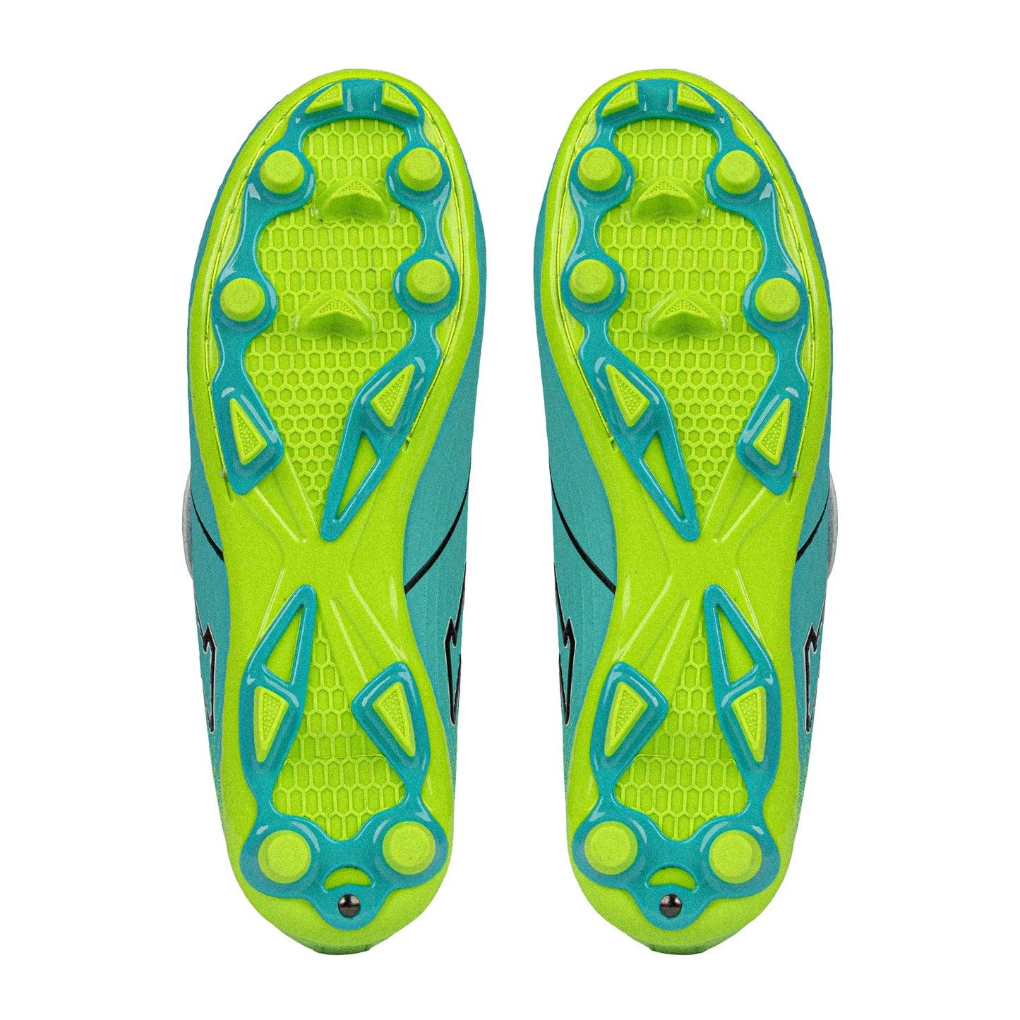 Sfida Equaliser Junior Football Boots - Aqua/Lime V Strap