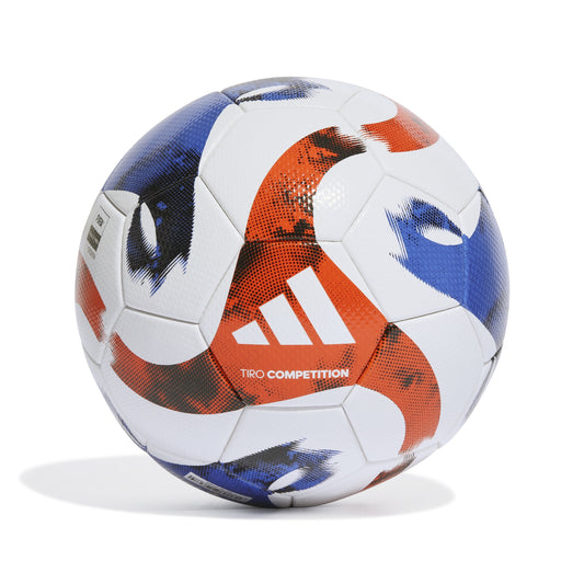 adidas Tiro Competition match ball  - White/Black/Team Solar Orange/Royal Blue