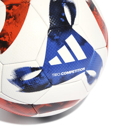 adidas Tiro Competition match ball  - White/Black/Team Solar Orange/Royal Blue