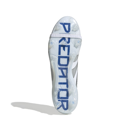 adidas Predator Elite FG Fold-Over Tongue - Cloud White / Silver Metallic / Bright Royal