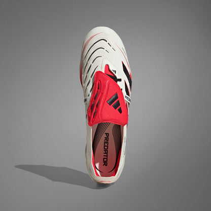 adidas Predator Elite FG Fold-Over Tongue - off white/core black/pure ruby