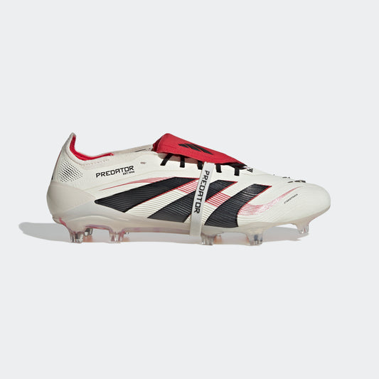 adidas Predator Elite FG Fold-Over Tongue - off white/core black/pure ruby