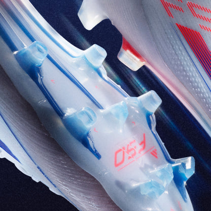 adidas F50 Elite Mid-Cut Women FG - Cloud White / Solar Red / Lucid Blue