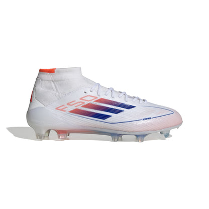 adidas F50 Elite Mid-Cut Women FG - Cloud White / Solar Red / Lucid Blue