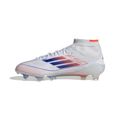 adidas F50 Elite Mid-Cut Women FG - Cloud White / Solar Red / Lucid Blue