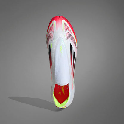 adidas F50 Elite Laceless FG - Cloud White/ Core Black / Solar Yellow