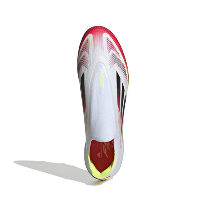 adidas F50 Elite Laceless FG - Cloud White/ Core Black / Solar Yellow