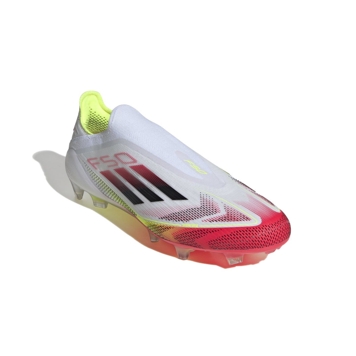 adidas F50 Elite Laceless FG - Cloud White/ Core Black / Solar Yellow