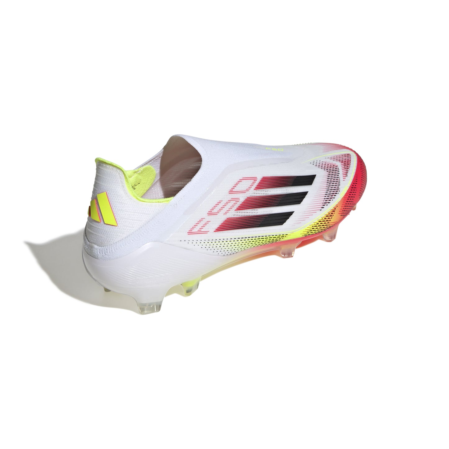 adidas F50 Elite Laceless FG - Cloud White/ Core Black / Solar Yellow