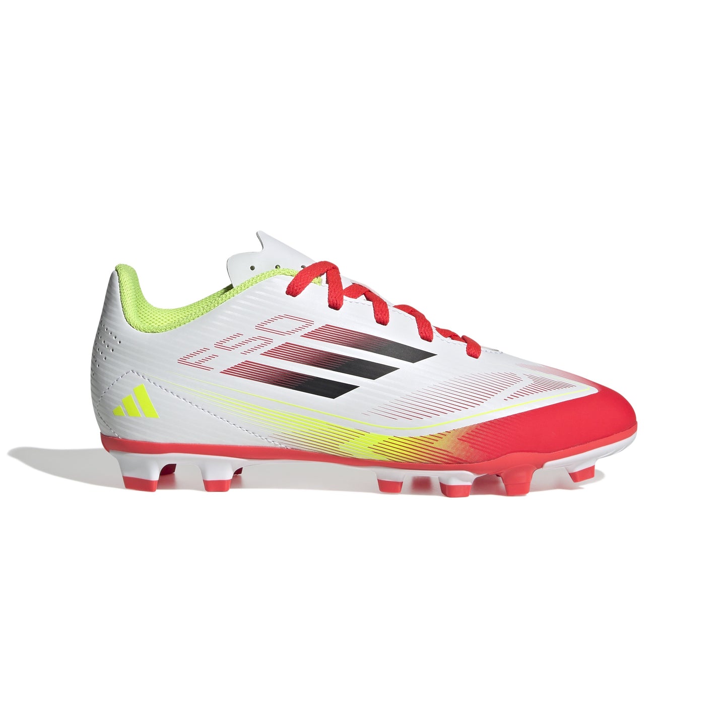 adidas F50 CLUB Kids boots Flexible Ground - Cloud White / Core Black / Solar Yellow