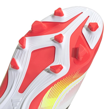 adidas F50 CLUB Kids boots Flexible Ground - Cloud White / Core Black / Solar Yellow