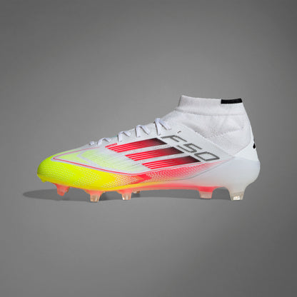 adidas F50 Elite Mid-Cut Women FG - Cloud White / Lucid Red / Solar Yellow