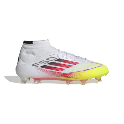 adidas F50 Elite Mid-Cut Women FG - Cloud White / Lucid Red / Solar Yellow