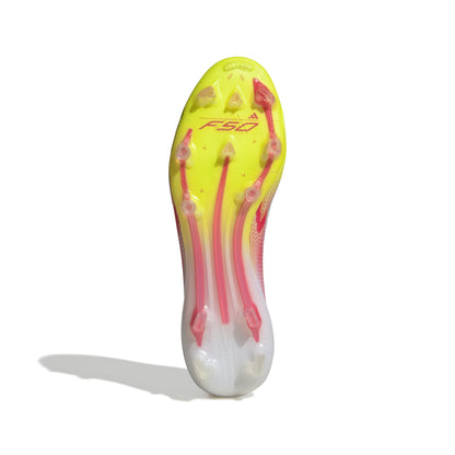 adidas F50 Elite Mid-Cut Women FG - Cloud White / Lucid Red / Solar Yellow