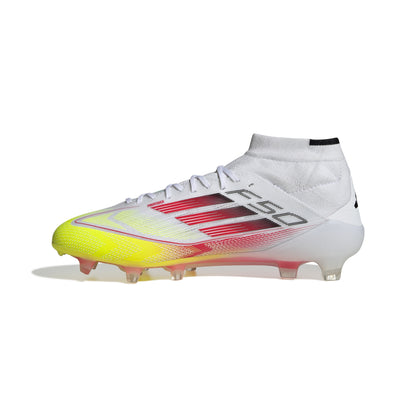 adidas F50 Elite Mid-Cut Women FG - Cloud White / Lucid Red / Solar Yellow