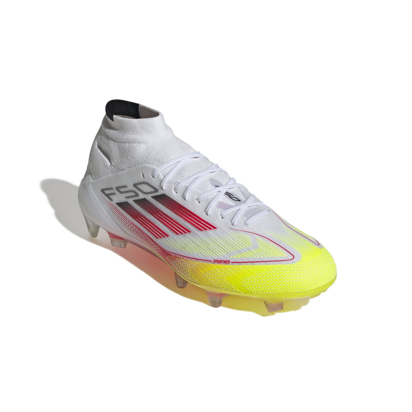 adidas F50 Elite Mid-Cut Women FG - Cloud White / Lucid Red / Solar Yellow