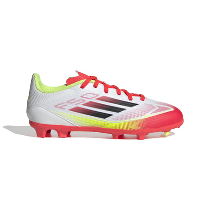 adidas F50 League Kids boots Flexible Ground - Cloud White / Core Black / Solar Yellow