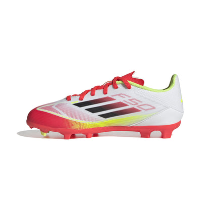 adidas F50 League Kids boots Flexible Ground - Cloud White / Core Black / Solar Yellow