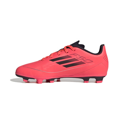 adidas F50 CLUB Kids boots Flexible Ground - Turbo / Aurora Black / Platinum Metallic