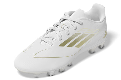 adidas F50 CLUB Football boots Flexible Ground - Cloud White / Gold Metallic / Cloud White