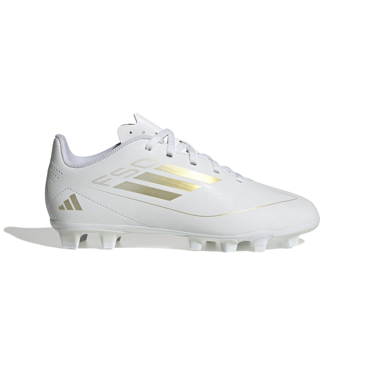 adidas F50 CLUB Football boots Flexible Ground - Cloud White / Gold Metallic / Cloud White