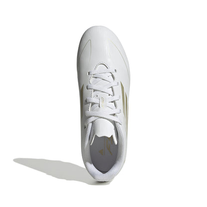 adidas F50 CLUB Football boots Flexible Ground - Cloud White / Gold Metallic / Cloud White