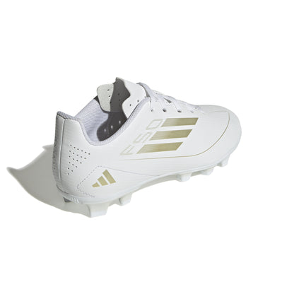 adidas F50 CLUB Football boots Flexible Ground - Cloud White / Gold Metallic / Cloud White