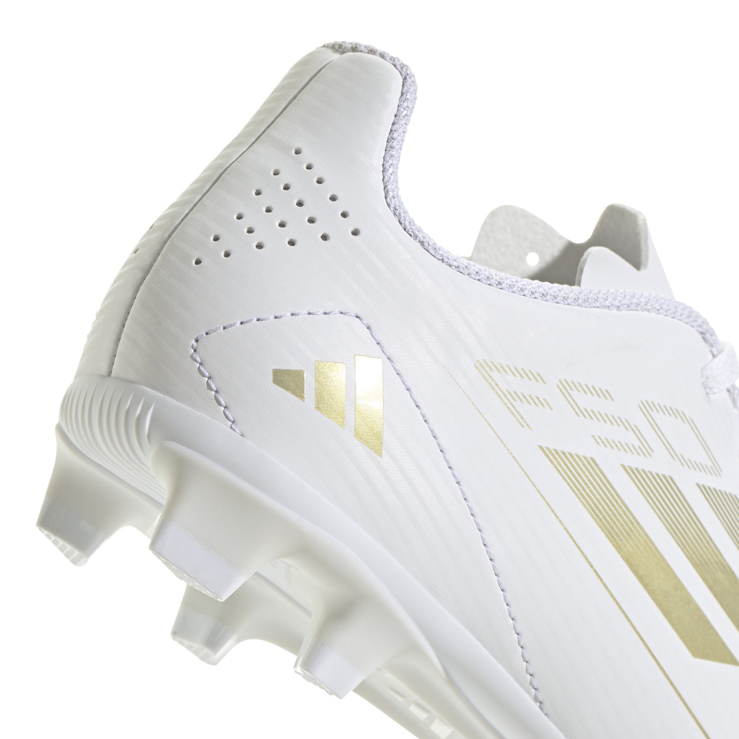 adidas F50 CLUB Football boots Flexible Ground - Cloud White / Gold Metallic / Cloud White