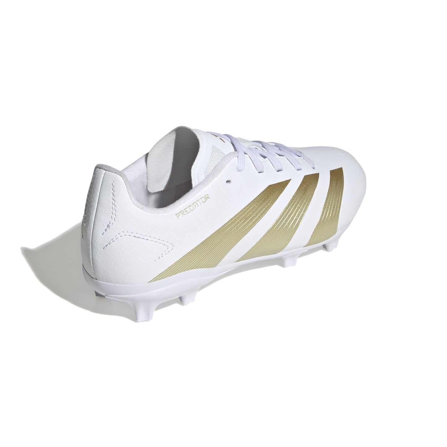 adidas Predator League J FG - Cloud White / Gold Metallic / Sandy Beige Met