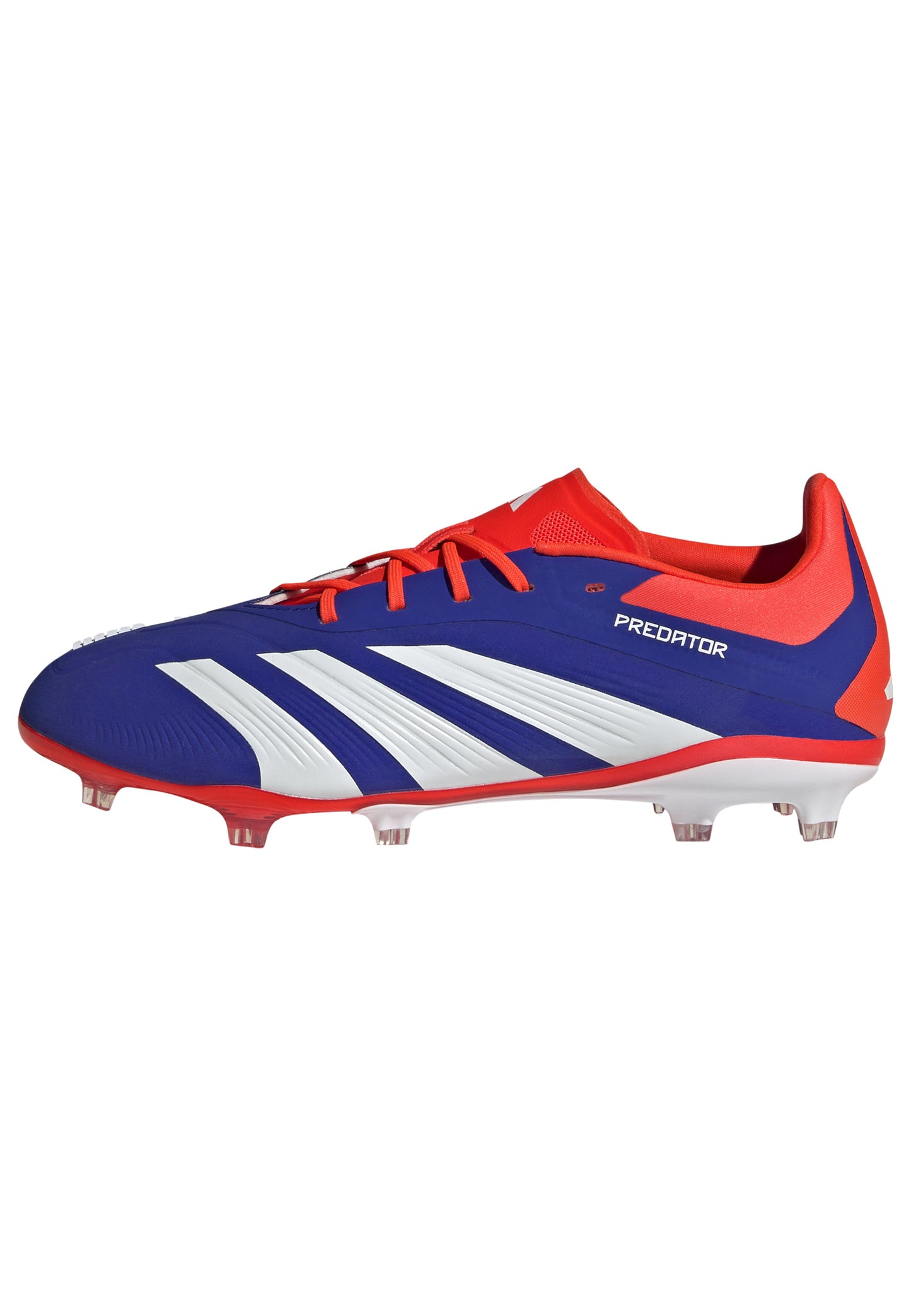 adidas Predator 24 Elite J FG - Lucid Blue / Cloud White / Solar Red Skip to add to bag