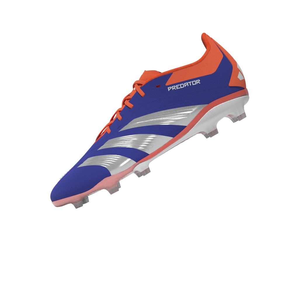 adidas Predator 24 Elite J FG - Lucid Blue / Cloud White / Solar Red Skip to add to bag