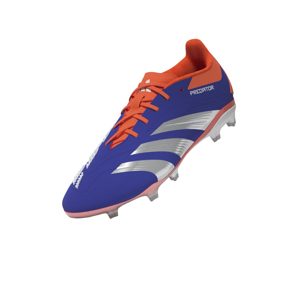 adidas Predator 24 Elite J FG - Lucid Blue / Cloud White / Solar Red Skip to add to bag