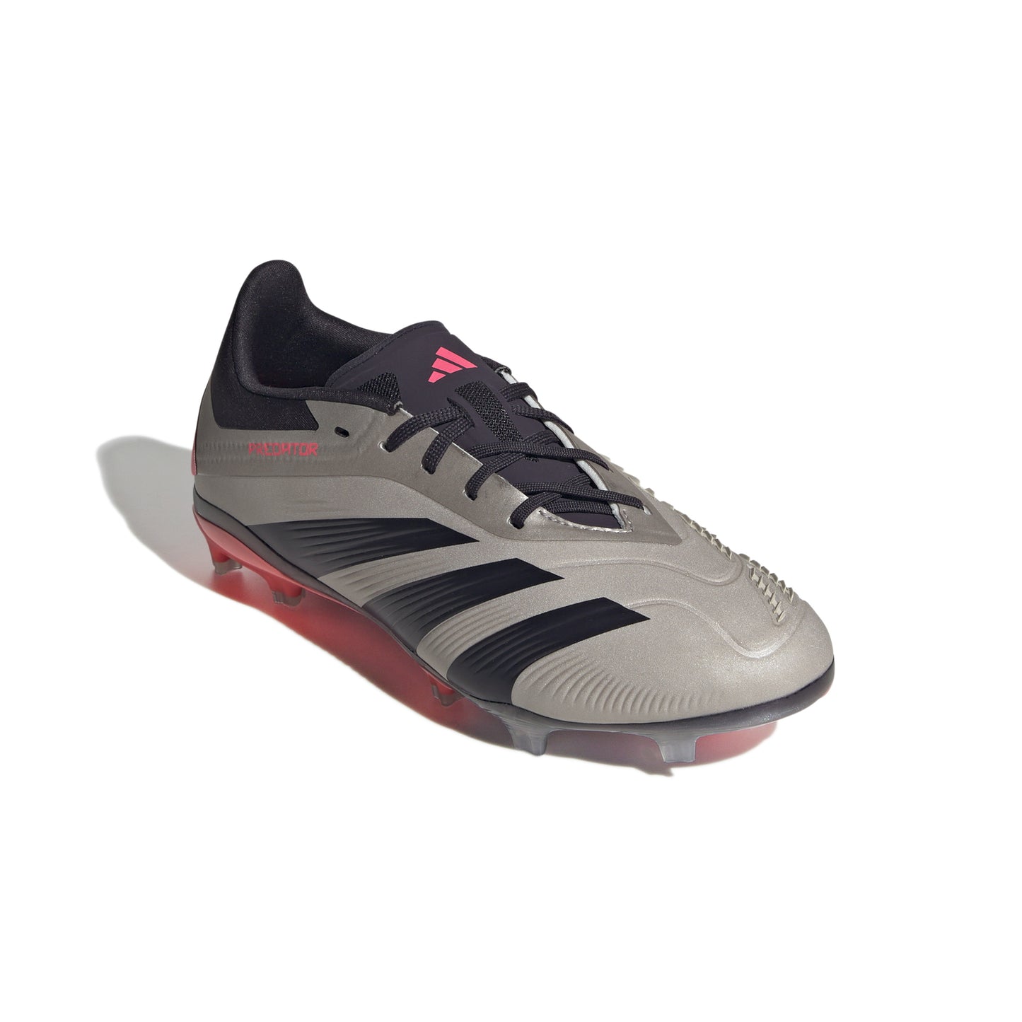 adidas Predator Elite J FG - Platinum Metallic / Aurora Black / Carbon