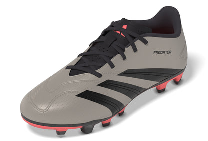 adidas Predator Club Flexible Ground Boots Kids - Platinum Metallic / Aurora Black / Turbo