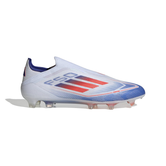 adidas F50 Elite Laceless FG - Cloud White / Solar Red / Lucid Blue