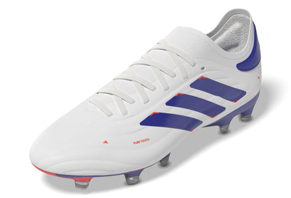 adidas Copa Pure 2 ELITE PRIMEKNIT FG - Cloud White / Lucid Blue / Solar Red