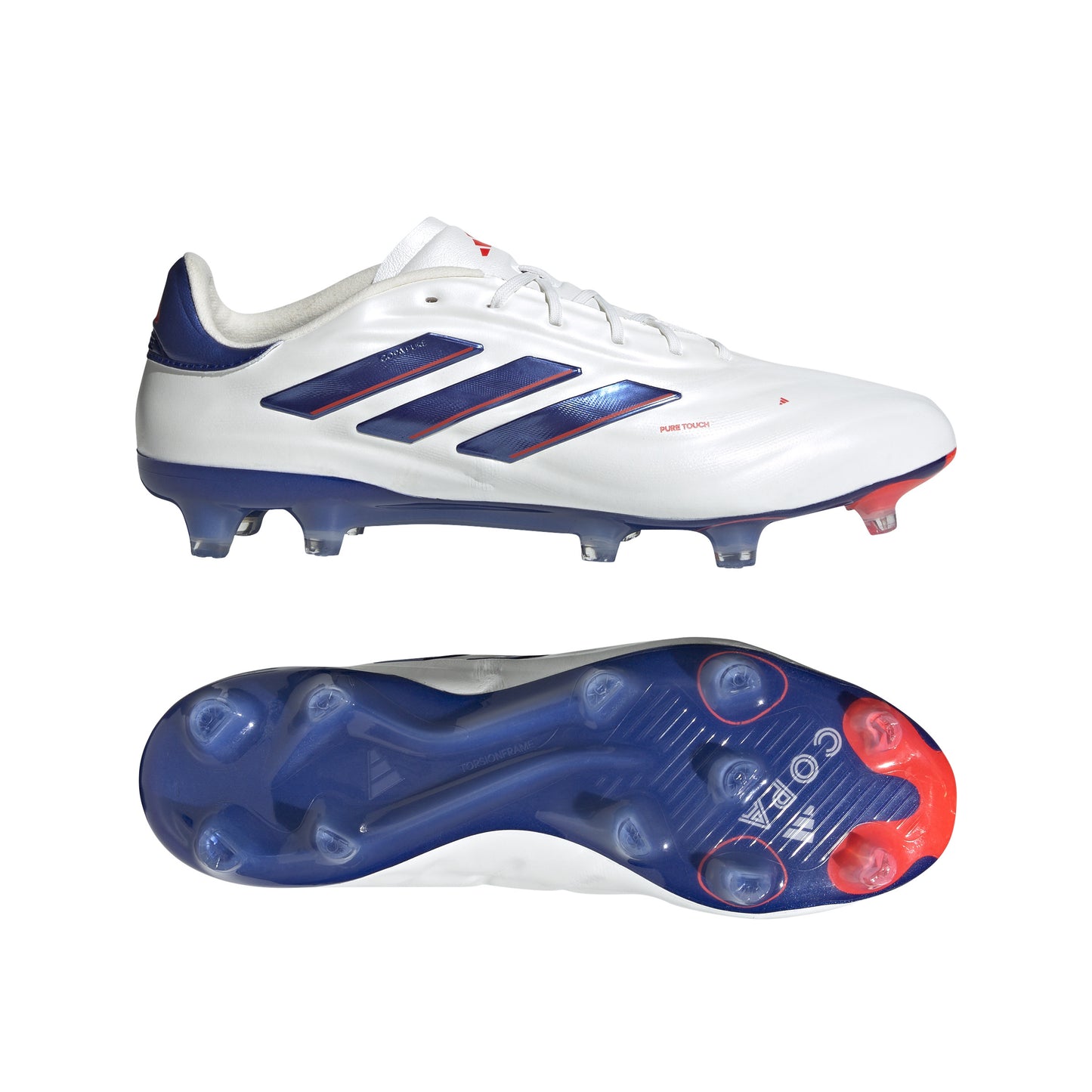 adidas Copa Pure 2 ELITE FG - Cloud White / Lucid Blue / Solar Red