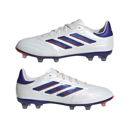 adidas Copa Pure 2 Elite Kids FG - Cloud White / Lucid Blue / Solar Red