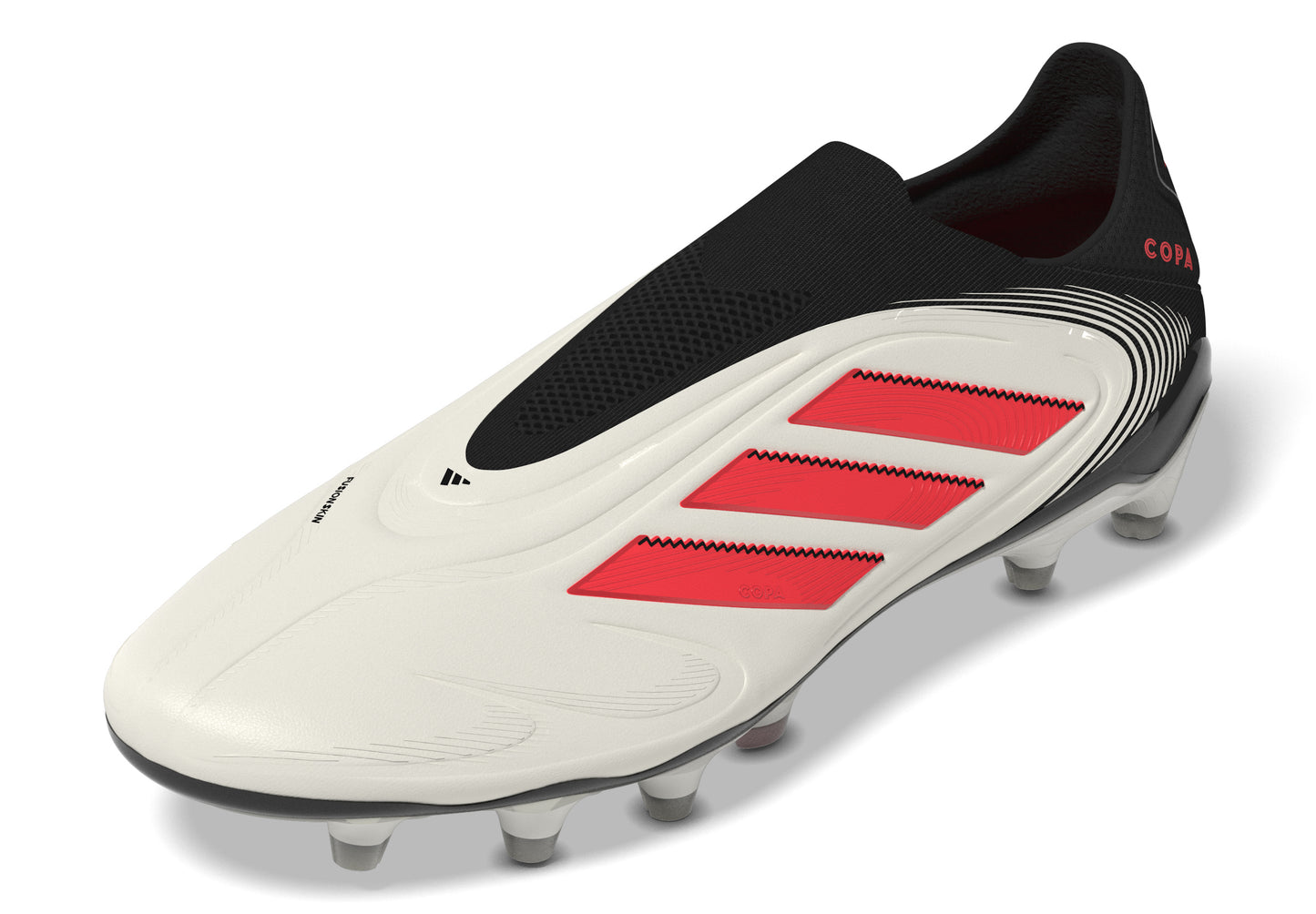 adidas Copa Pure 3 Laceless ELITE FG - Cloud White / Lucid Red / Core Black